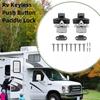 1/2PC For Elddis Compass Caravan Motorhome Chrome Drawer Or Locker Door Release Catch Wear Resistant RV Accessories