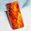 Phone Case For Xiaomi Mi 15 14 13 12 11 Lite 15T 13T 12T Pro Poco X7 X6 X5 Pro 5G X3 NFC F7 F6 F5 Clear Cover Flame Pattern