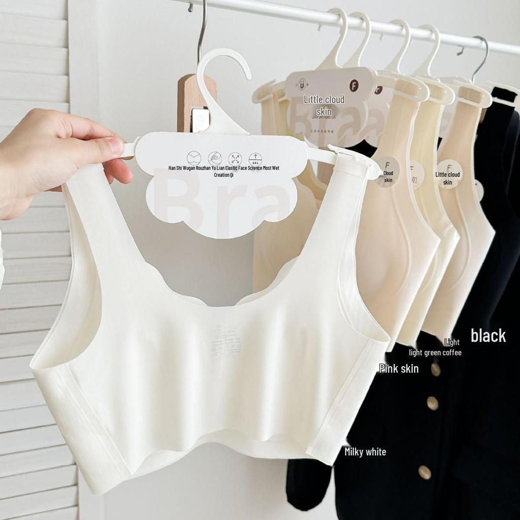 Ultra-Thin Ice Skin Breathable Seamless Bra: Cool, Lightweight, Wide Straps, No Buckle, Comfortable Fit