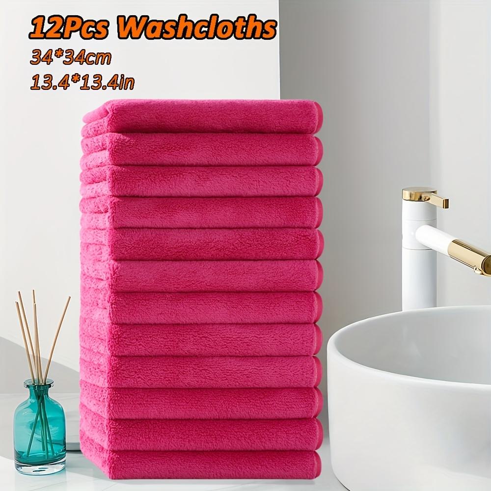 high quality12pcs Microfiber Washcloths 13.4x13.4 Inch - High Absorbency, Soft & Durable Multi-Purpose Cleaning Cloths for Kitchen, Bathroom, Hands &