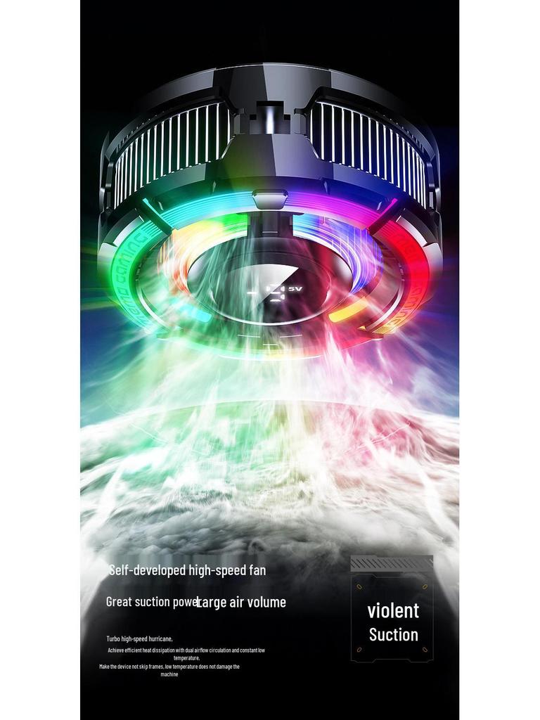 MEMO CX15: AI-Controlled Magnetic Wireless Phone Cooler with Dual-Use, Colorful Version & Light Toggle