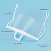 Yousheng 10Pcs Transparent Spit Guard Mouth Cover Reusable Anti-Fog Face Guard with Elastic Ear Strap Restaurants Chef Food Service Nose Mouth