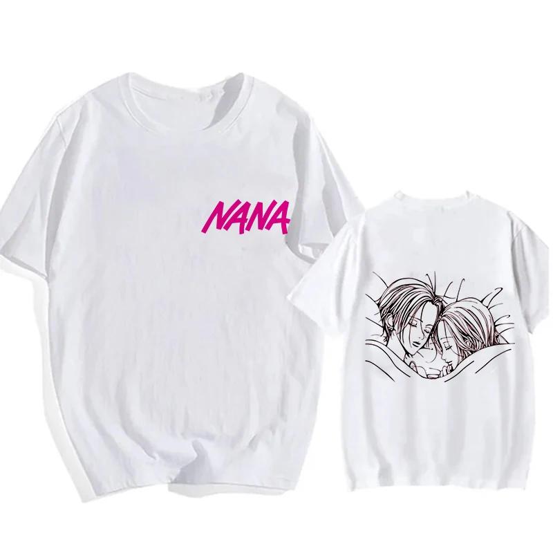 2025 Summer Nana Osaki Gothic Comic Tshirt Mens Funny Tshirt Loose Cotton Top Fashion Hiphop Y2k Tshirt Street Clothes