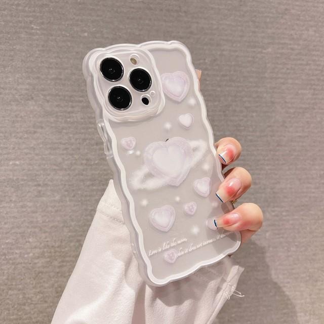 

3d Love White Ins милый чехол для телефона Iphone X 8 7 Plus 12 13 Promax 11 Xsmax Xr силиконовый мягкий волнистый чехол с сердечком Fundas for iphone 12promax