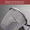 2Pcs 304Stainless Steel Colander Strainer with Metal Hook Strainer Basket Suitable for Draining Hot Pots Ingredient