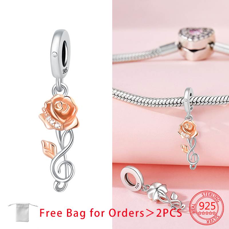 

Anniversary Charms Copper Originales Rose Love Hearts Beads Fit Bracelet Necklace Bead Jewelry Making Fine Jewelry Gift