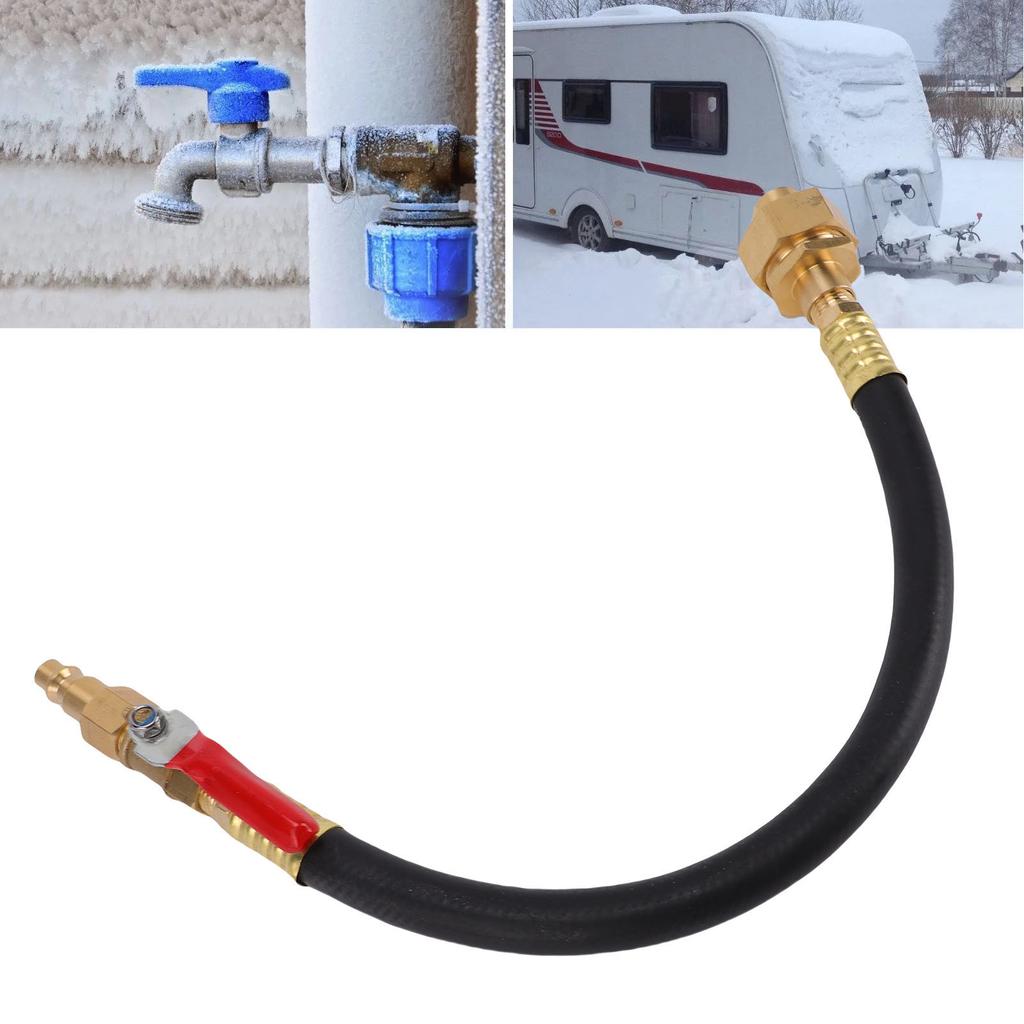 RV Winterizing Kit 16.9 Inch 300 PSI Winterize Sprinkler System with Shut Off Valve for RVs Boats Ships