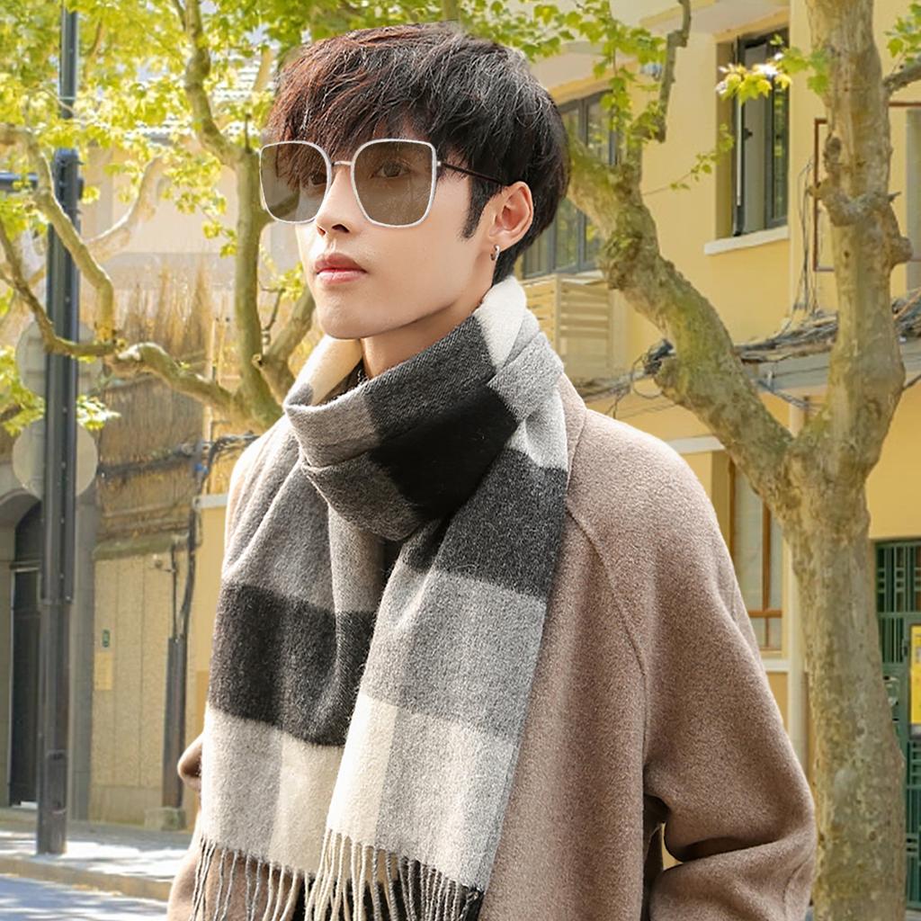 Viney plaid scarf fashionable, warm, cold proof, windproof scarf for both men and women