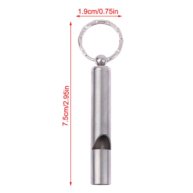 High Quality 304 Stainless Steel Emergency Whistle Safety Whistle Keychain For Team Sports Outdoor Hiking Camping Survival
