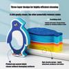1PC Kitchen Dishwashing Soft Sponge Absorbent Clean Rub Pot Rust Scouring Pad Removing Kits Household Cleaning Brush Sponge