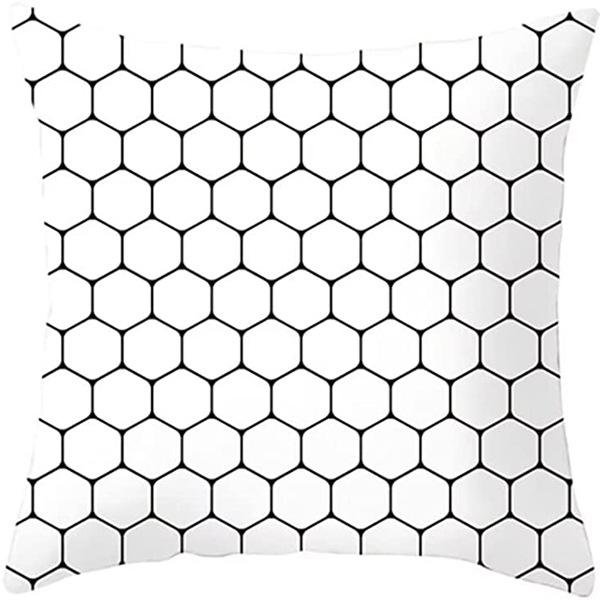 New Style Pillow Black and White Abstract Lines Simple Cushion Cover Living Room Office Sofa Pillow Cover