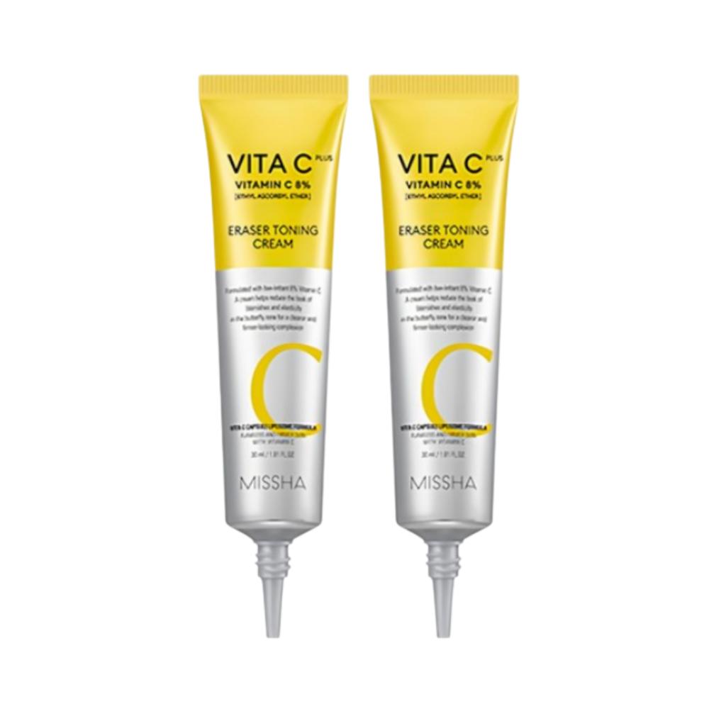 

MISSHA Крем для тонирования Vita C Plus Eraser 30 мл x2 (Всего 60 мл)