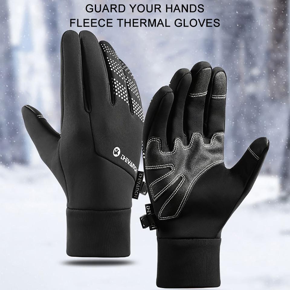 Getinfit Winter Gloves Warm Thickened Windproof Cold Protection Touchscreen for Outdoor Sports Rock Climbing Fishing Unisex