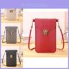 Stylish Lock Clasp Crossbody Phone Wallet For Women Trendy Pvc Vintage Student Clutch