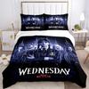 Wednesday Addams Returns Print 3Pcs Bedding Setduvet Cover With 2 Bedropillowcase Home Birthday Gift