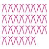 30 Pcs Bow Cake Topper Ribbon Bow Cupcake Toppers Birthday Party Bowknots Decoration for Bridal Wedding Party Supplies