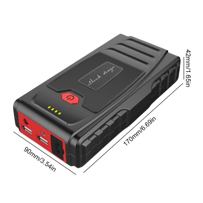 Car Jump Starter Pack Portable Auto Battery Booster Fast Chargers12V Emergency with LED Light Starting Device