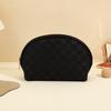 Simple checkerboard cosmetic bag women's high-end sense large-capacity storage bag waterproof portable travel toilet bag