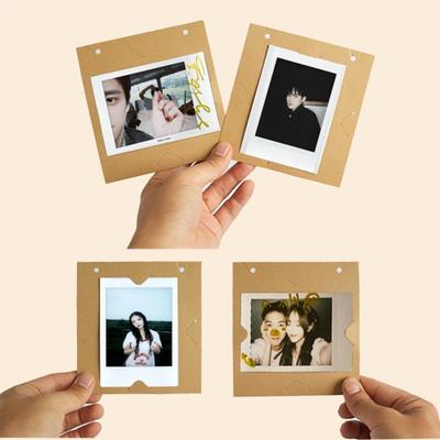 Frosted Kraft Paper Instant Camera Album 3 Inch Photo Portable Photo Display Stand for Fujifilm Instax Mini SQ/ GO
