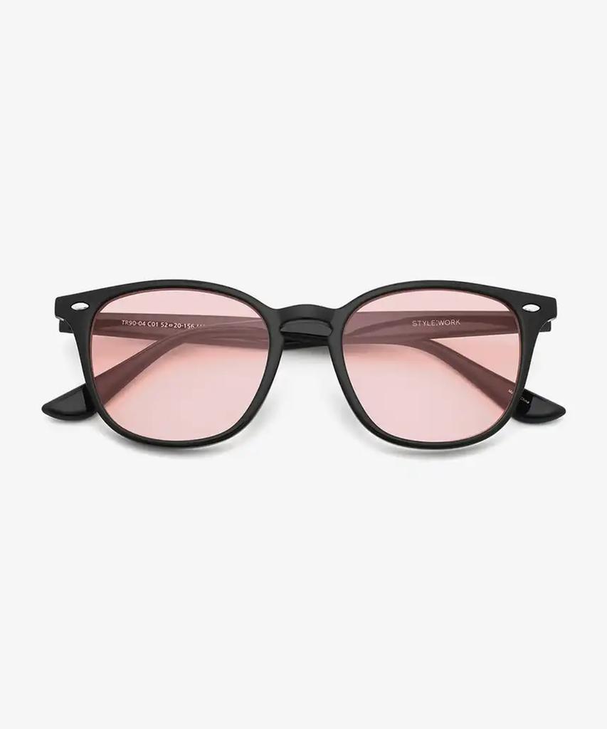 Seutailwokeu Pink Tint Style Work Tr90-04 C1_Pk Style Work Sunglasses