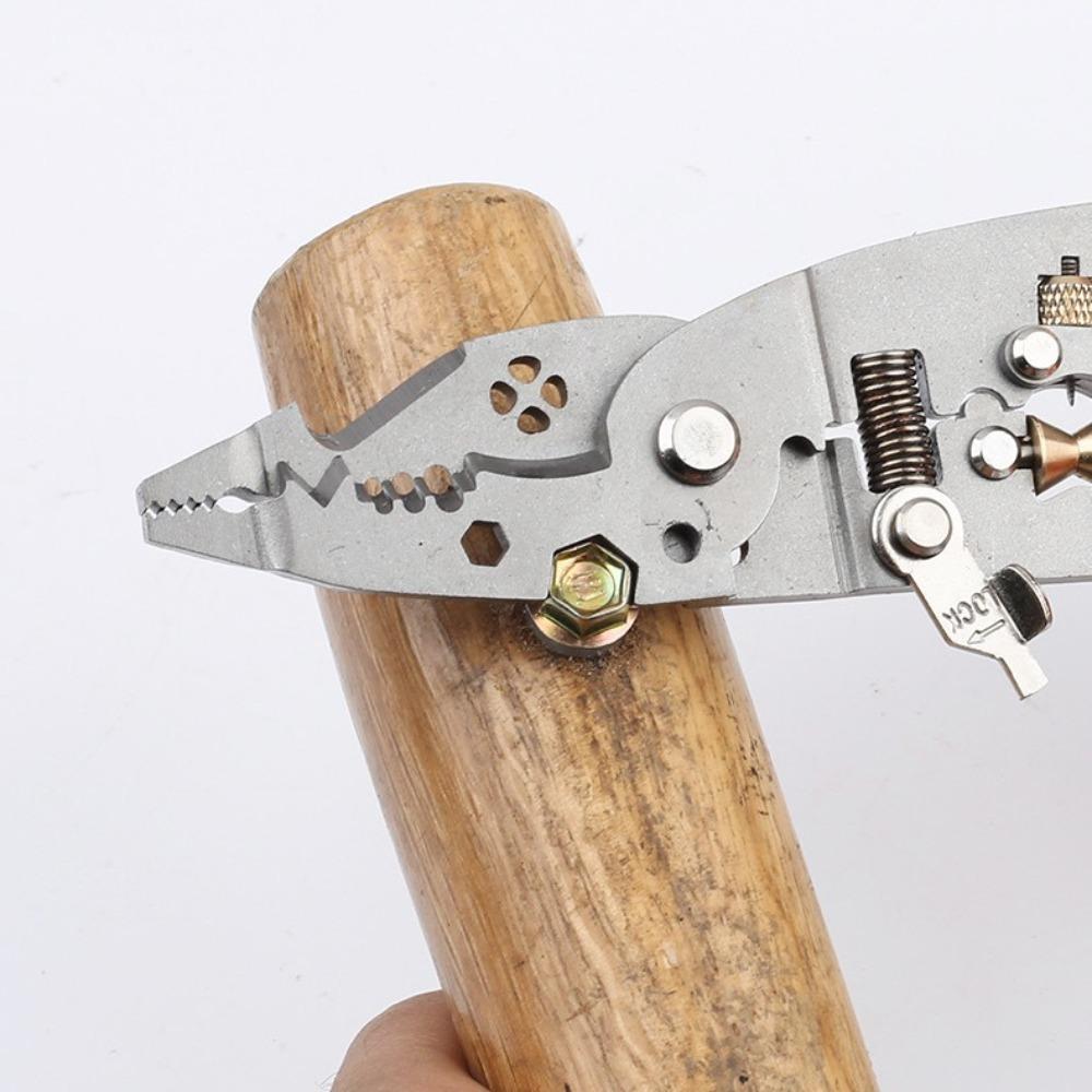 10 In 1 Wire Stripper Carbon Steel+Soft Plastic Crimpper New Thread Cutting Pliers