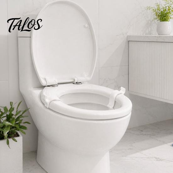 Talos Toilet Seat Stabilizers, Fixing Buckle, Non Slip Clip for Wobbly Loose Seats, Bathroom Accessory