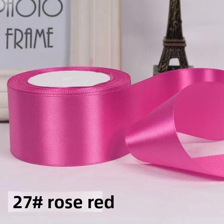 Satin Ribbon For Gift Wrapping And Floral Decoration 5cm Wide Silk Tape For Crafts And Events