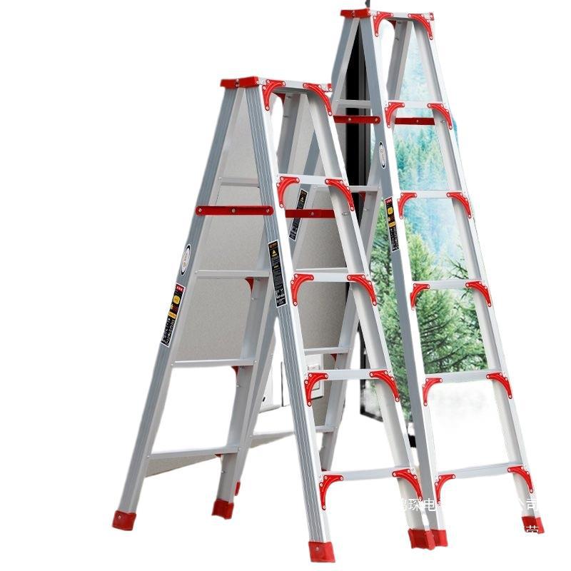 4m Aluminum Alloy A-Frame Ladder: Thickened, Non-Extendable, Foldable Household and Engineering Use