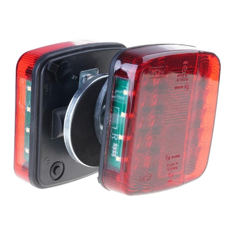 LED Wireless Trailer Lights Magnetic Trailer Lamp Tail Lights for Truck Vehicle Rechargeable Towing Light Kit