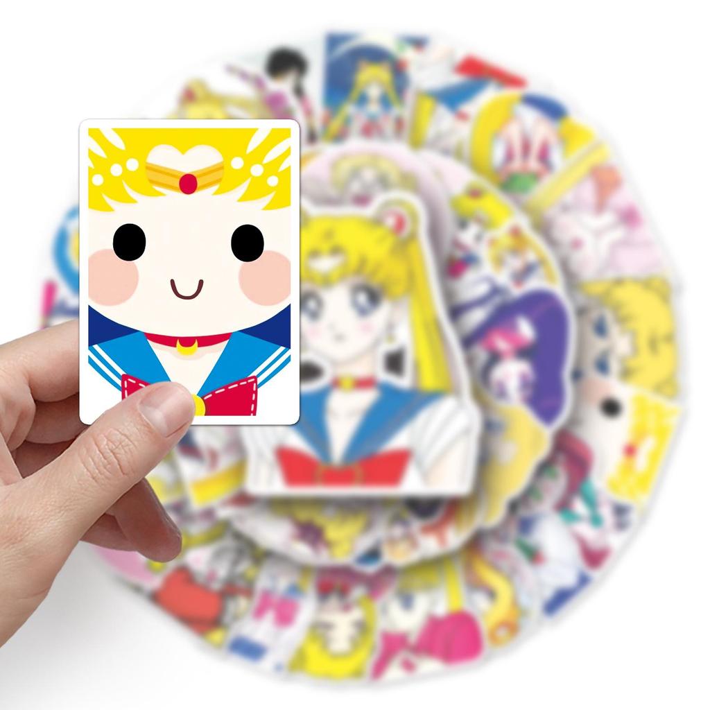 51 Unique Sailor Moon Cartoon Stickers for Luggage, Tablets, and More