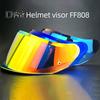 Motorradhelmvisier für FF808-Helm, Anti-UV, Tag- und Nachtschutz, universelles Reiten, Radfahren, Integralhelm-Objektivschild, Ersatzhelmzubehör