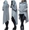European American Solid Color Long Hooded Sweatshirt - Autumn Winter New Style
