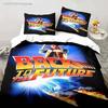3D Back To The Future Classic Movie Retro Bedding Set Bed Three Piece Set Single Double Bed Queen Size King Quilt Cover Boy Gift
