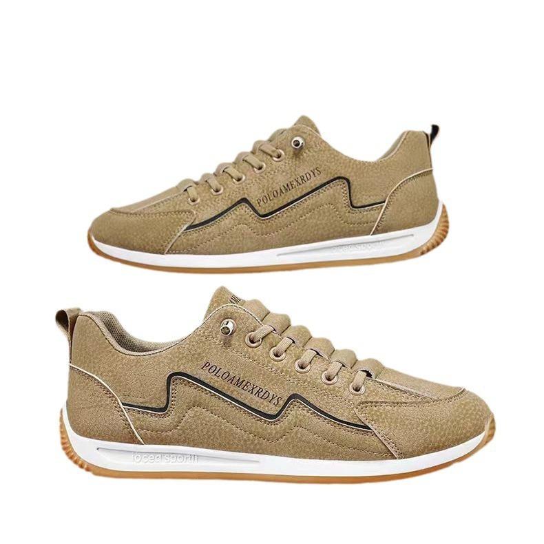 Neue Herrenschuhe Mode-Sneaker Hochwertiges Leder Freizeitschuhe für Herren Leichte Bequeme Sport Laufschuhe Tennisschuhe