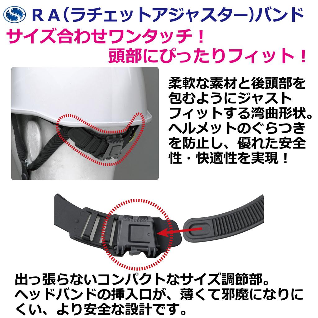 Midori Anzen Small Helmet RAS with KP SC-LMK (Yellow)