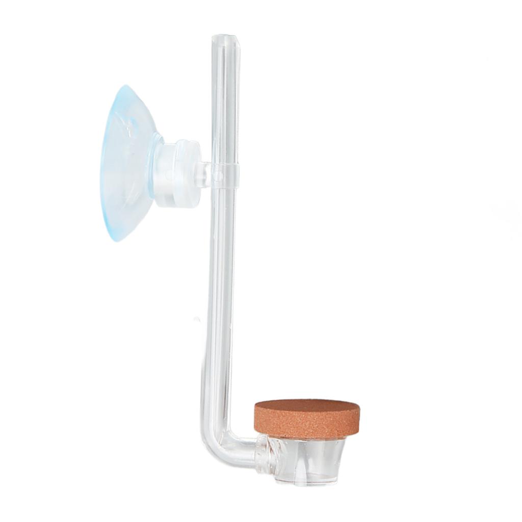 Aquarium CO2 Diffuser Clear Acrylic Fine Mist Fish CO2 Refiner with Suction Cup for Planted