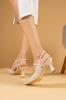 Pointed Toe Heeled Women's Shoes 018-811-24 Patent Leather