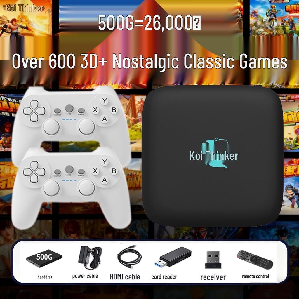2025 Dual-System Retro Game Console with Dual Controllers – Supports PSP and 3A Cloud Games