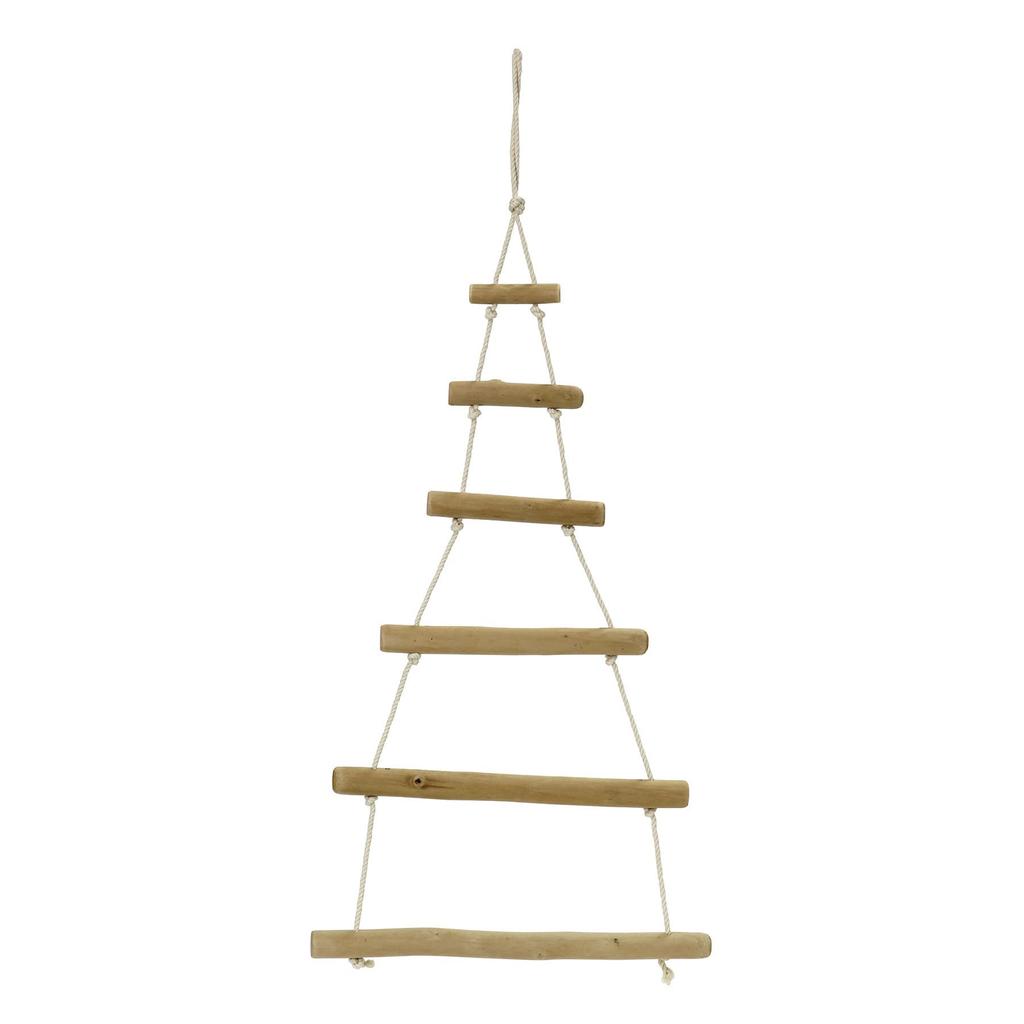 SPICE OF LIFE Tree Wide x High Natural FXXF3143 Driftwood-Style Wall-Mounted Ladder, Large, 17.5" 35.2" (including string), Wood,