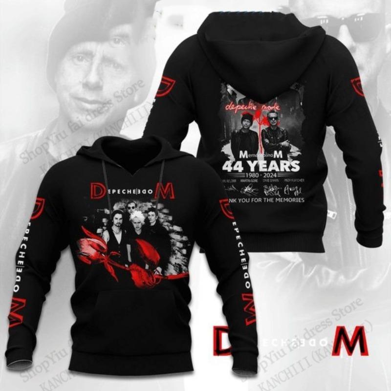 Vintage Rockové Album Mikiny S Kapucí Mikina Depeche Mode Kapela 3D Potisk Mikina Pánské Dámské Módní Ležérní Oblečení Sportovní Tepláková Souprava Nové