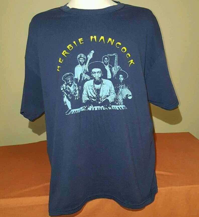 HERBIE HANCOCK HEADHUNTERS BAND Shirt Classic Black Unisex S-2345XL Unisex T-Shirt XXXXL