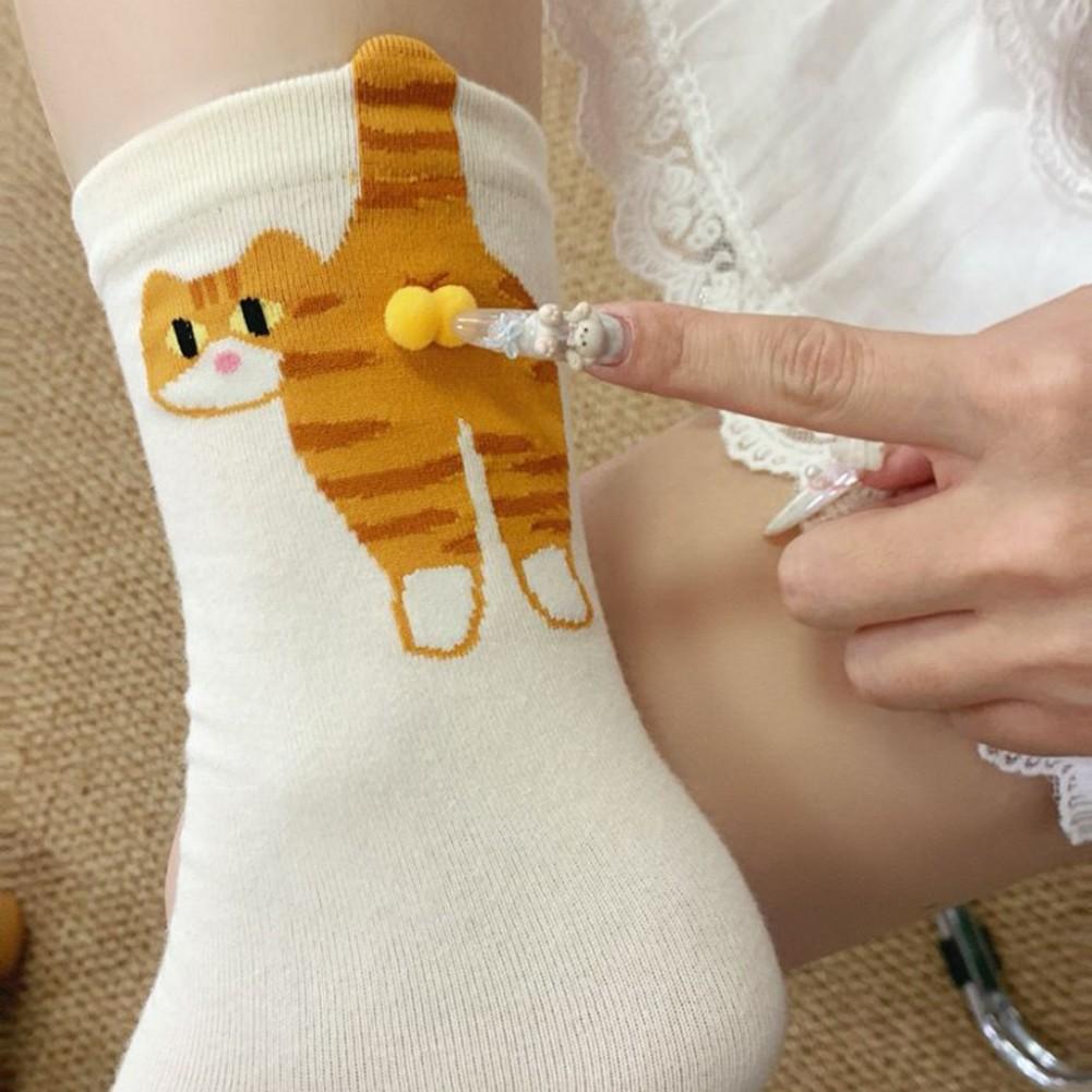 Three Dimensional Design 3D Animal Socks Cute Cat Socks