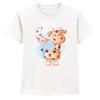 Giraffe Moon Giraffes Animals Kids T-Shirt Cute Cartoon Safari Tee