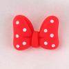 Small Sweet Polka Dot Bowknot Resin Ornaments: Hair Clip & Phone Case Decor.
