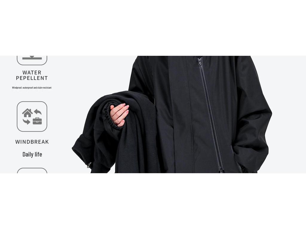 Marke Same Kapuzen-Windbreaker: Unisex Drei-in-Eins Funktionsjacke für Herbst/Winter Bergsteigen