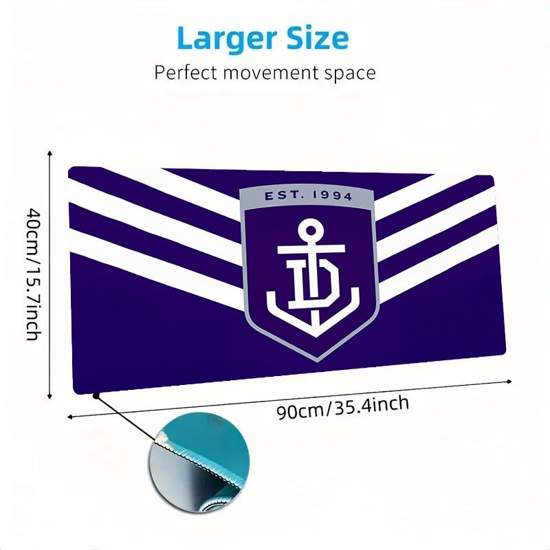 Fremantle Football Club Print Cushion Non-slip Laptop Tablet Big Mousepad XXL Mat Mini PC Playmat With Lock edge