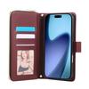 For iPhone 17 Pro Max Case Zipper Wallet Rhombus PU Leather Crossbody Phone Cover
