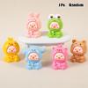Cute Cartoon Pig Resin Miniature Ornament Crafts Creative Car Small Ornaments  Diy Home Decoration Accessories Gifts