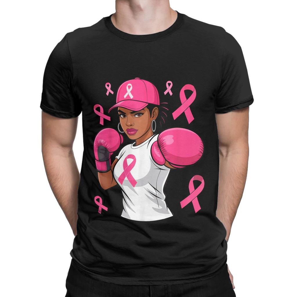 Fight Is Our Fight Breast Cancers  T Shirt Summer  Fashion T-Shirts Men Cotton O Neck Oversize Tees Short Sleeves Tops