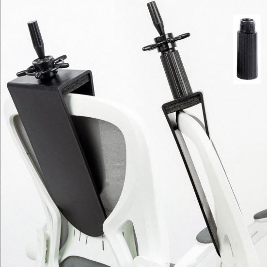 Schaufenkopfklemme Ständer für Stühle, Verstellbarer Friseur Flecht Styling Übung Perückenkopfhalter, Kosmetik Schaufenkopf Sitzlehnenklemme